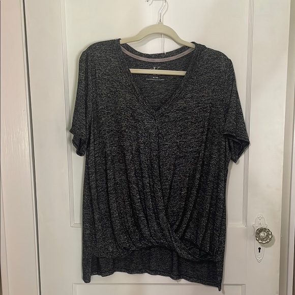 Calvin Klein Gray Asymmetrical Dolman Sleeve Top - Picture 3 of 6